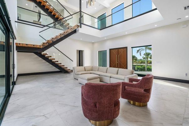 Interior, Living room, Marble, Recessed Lighting