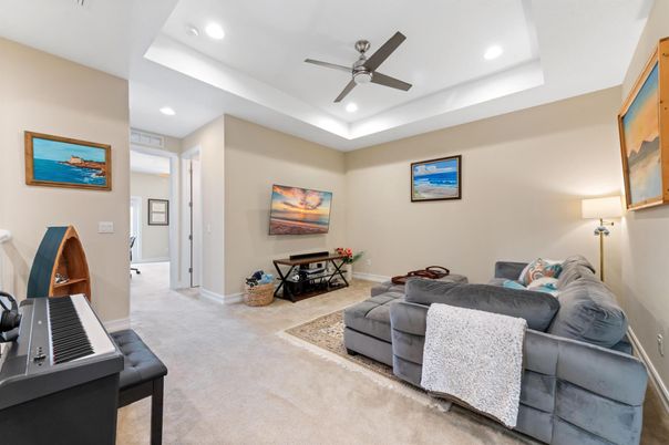Interior, Living room, Piano, Recessed Lighting