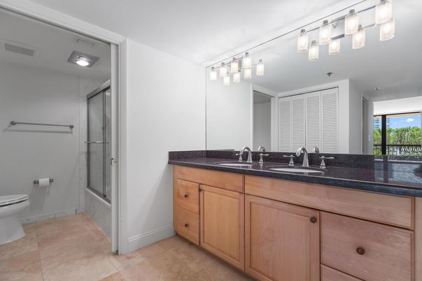 Bathroom, Dual Sink Vanities, Glass Shower, Interior