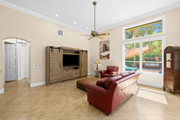 Interior, Living room, Recessed Lighting