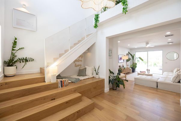 Interior, Recessed Lighting, Wood Texture Flooring