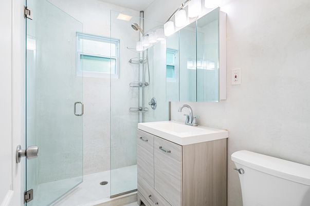 Bathroom, Glass Shower, Interior