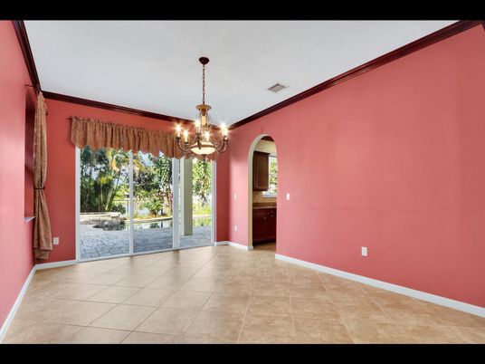 Chandelier, Empty room, Interior