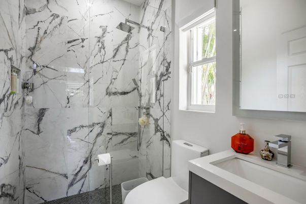 Bathroom, Interior, Marble Walls
