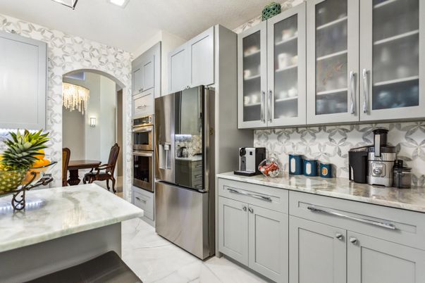 Interior, Kitchen, Marble, Stainless Steel Appliances