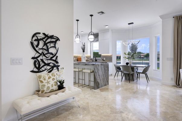 Dining room, Interior, Kitchen, Pendant Lights, Recessed Lighting