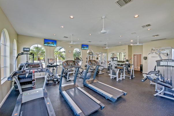 Fitness Equipment, Gym, Interior, Recessed Lighting