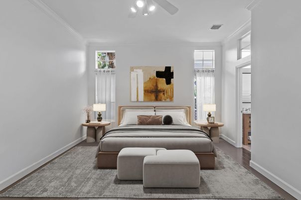 Bedroom, Interior, Wood Texture Flooring