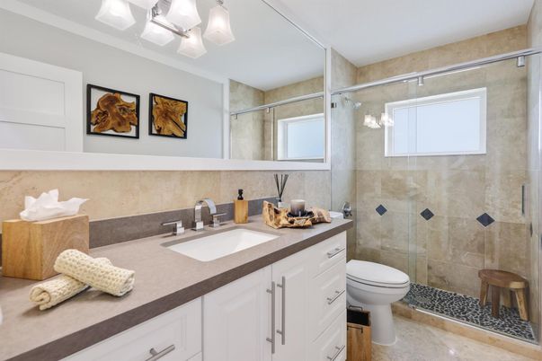 Bathroom, Glass Shower, Interior
