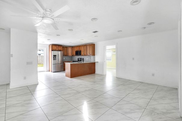 Interior, Kitchen, Marble, Recessed Lighting, Stainless Steel Appliances