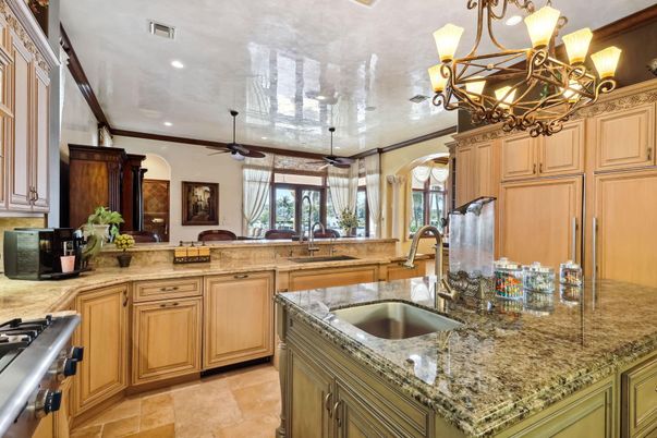 Chandelier, Interior, Kitchen, Recessed Lighting