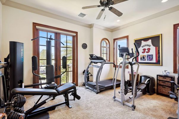 Fitness Equipment, Interior, Recessed Lighting