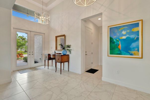 Home Office, Interior, Marble, Pendant Lights, Recessed Lighting