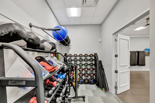 Fitness Equipment, Interior, Recessed Lighting
