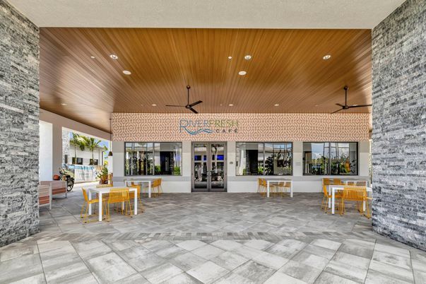 Interior, Marble, Recessed Lighting, Stone Walls, Wooden Ceilings