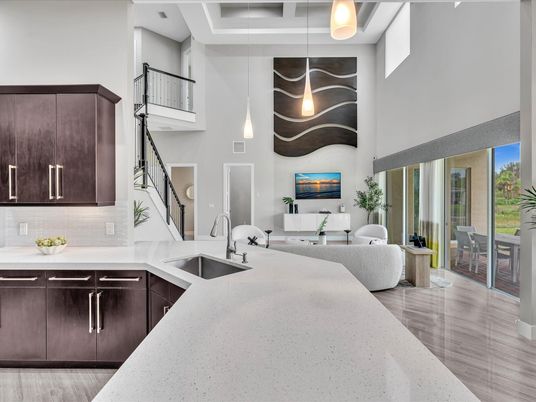 Interior, Kitchen, Living room, Pendant Lights