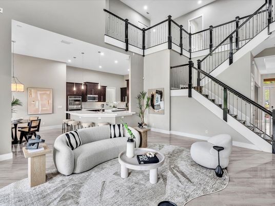 Dining room, Interior, Kitchen, Living room, Pendant Lights, Recessed Lighting, Wood Texture Flooring