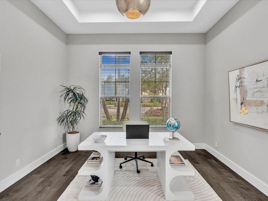 Home Office, Interior, Wood Texture Flooring