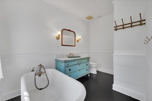 Bathroom, Interior, Wood Texture Flooring