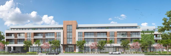 Exterior, Facade, Modern