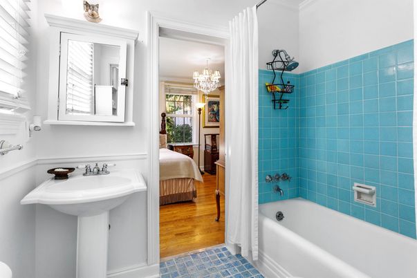 Bathroom, Bedroom, Chandelier, Interior, Wood Texture Flooring