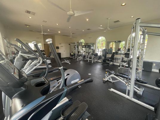 Fitness Equipment, Gym, Interior, Recessed Lighting