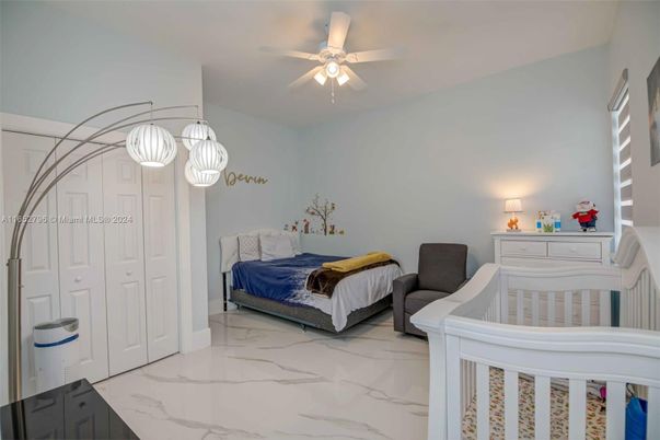 Bedroom, Interior, Marble, Pendant Lights
