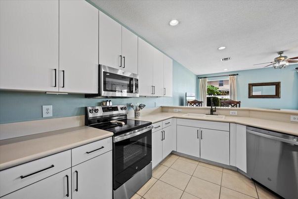 Interior, Kitchen, Recessed Lighting, Stainless Steel Appliances