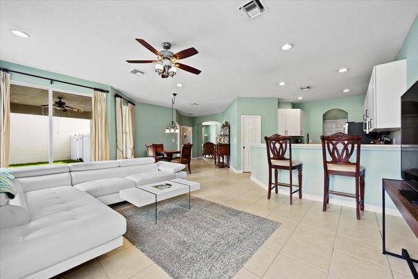 Dining room, Interior, Kitchen, Living room, Pendant Lights, Recessed Lighting
