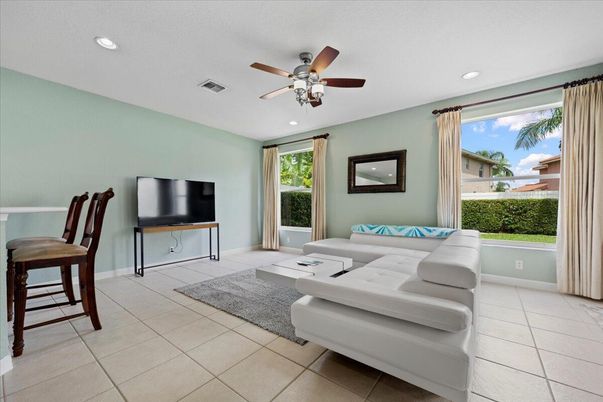 Interior, Living room, Recessed Lighting