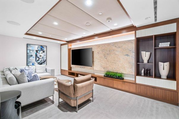 Interior, Living room, Recessed Lighting