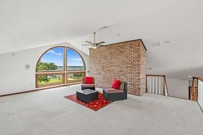 Empty room, Interior, Recessed Lighting, Stone Walls