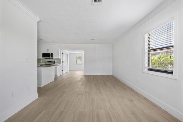 Empty room, Interior, Kitchen, Wood Texture Flooring