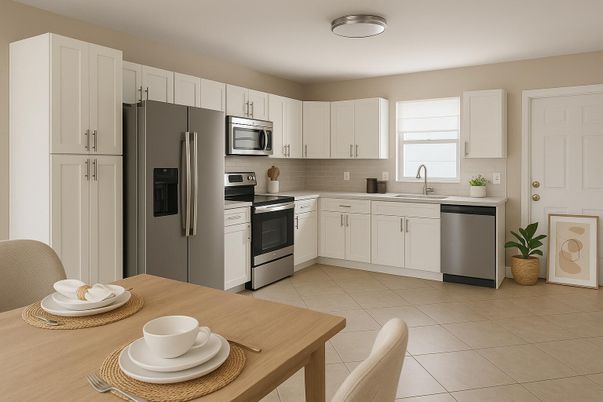 Interior, Kitchen, Stainless Steel Appliances