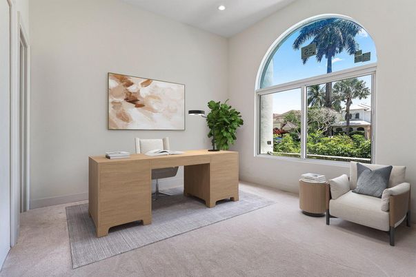 Home Office, Interior, Recessed Lighting