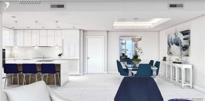 Dining room, Interior, Kitchen, Marble, Pendant Lights