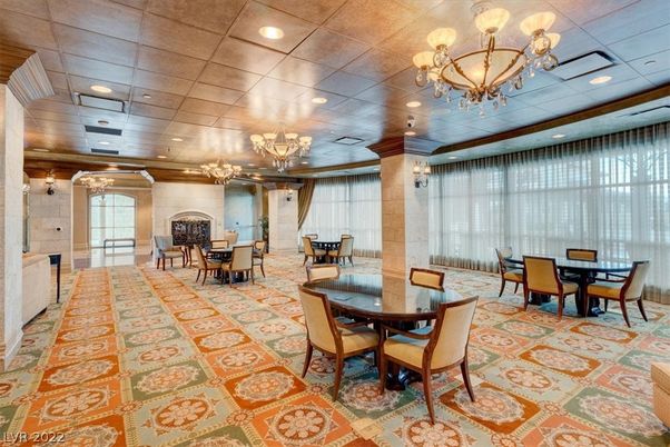 Chandelier, Dining room, Fireplace, Interior, Recessed Lighting