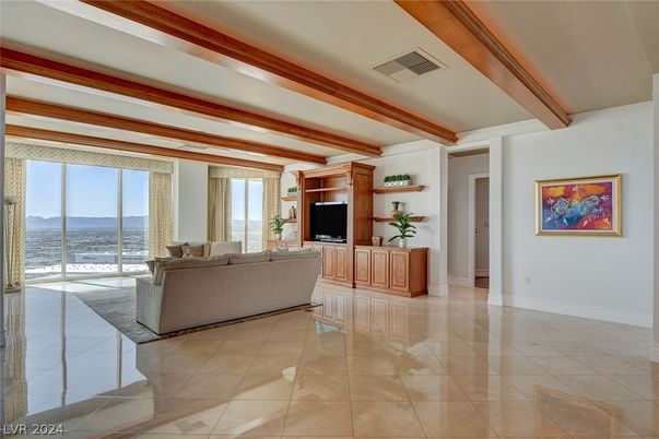 Interior, Living room, Wooden Beams