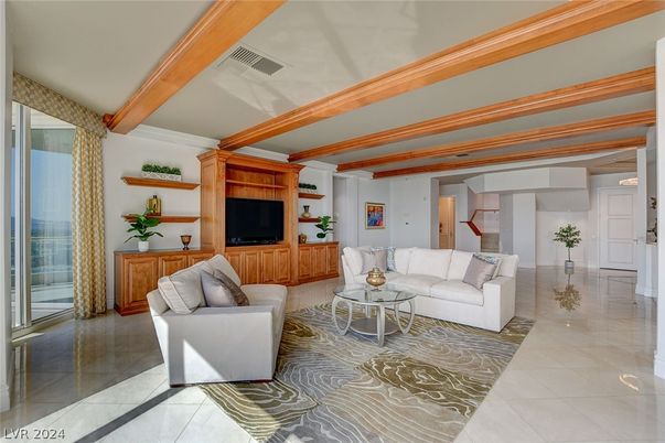 Interior, Living room, Wooden Beams