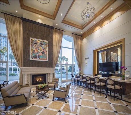 Fireplace, Interior, Living room, Recessed Lighting, Wooden Walls