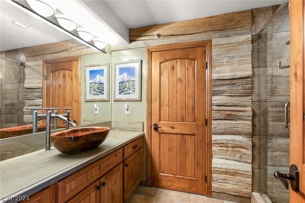 Bathroom, Interior, Wooden Walls