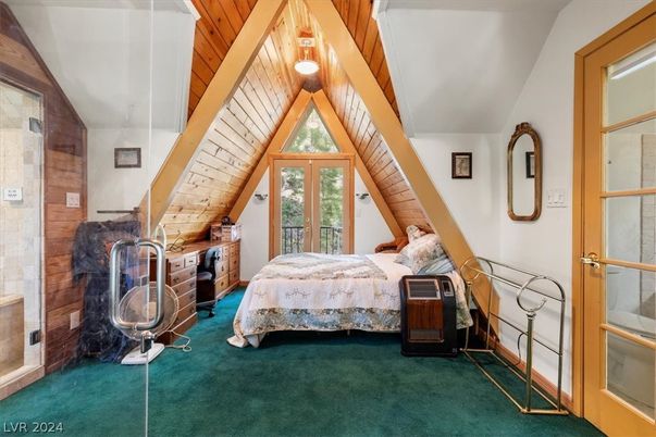 Bedroom, Interior, Wooden Beams, Wooden Ceilings