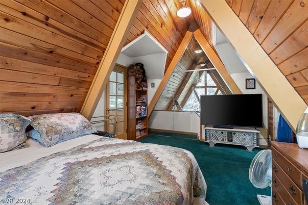 Bedroom, Interior, Wooden Ceilings