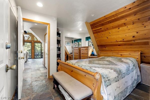 Bedroom, Interior, Recessed Lighting, Wooden Ceilings