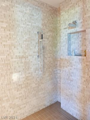 Bathroom, Glass Shower, Interior, Stone Walls