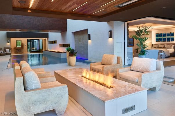 Interior, Pool, Recessed Lighting, Wooden Beams, Wooden Ceilings