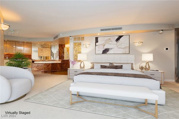 Bedroom, Interior, Recessed Lighting
