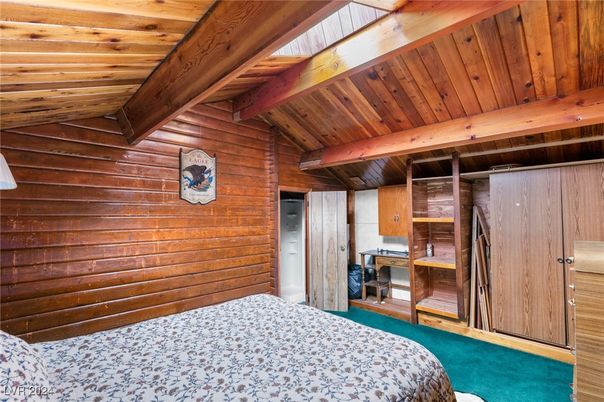 Bedroom, Interior, Wooden Beams, Wooden Ceilings, Wooden Walls