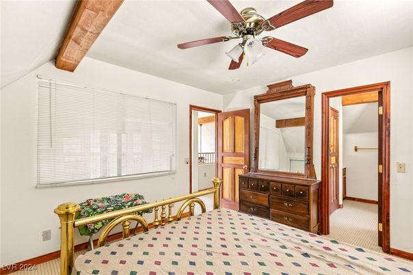 Bedroom, Interior, Wooden Beams