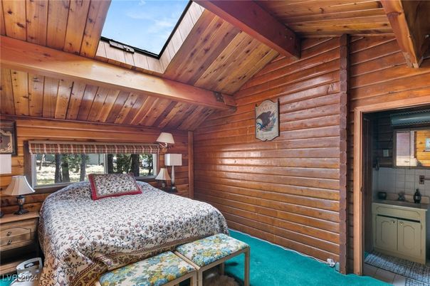 Bedroom, Interior, Wooden Beams, Wooden Ceilings, Wooden Walls